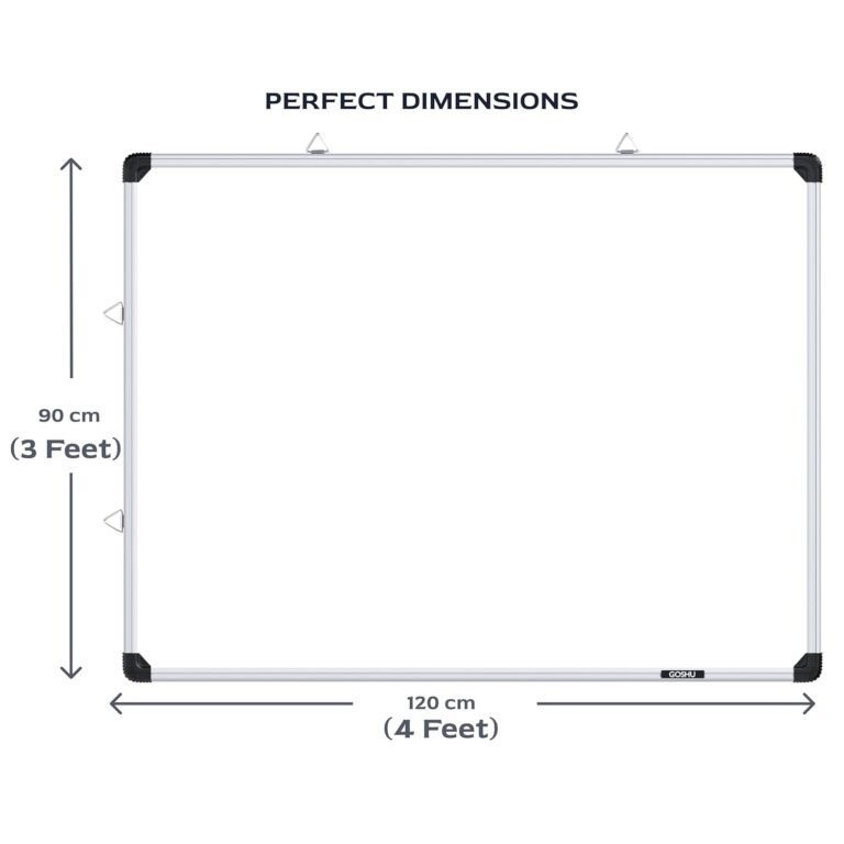3x4 ft White Board – Large Wall-Mounted
