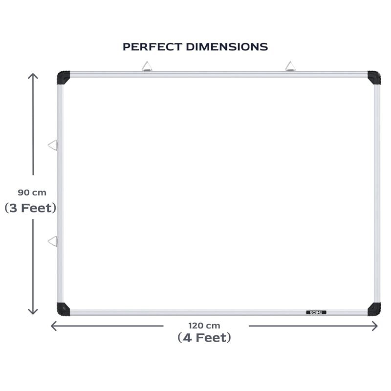 3x4 ft White Board – Large Wall-Mounted