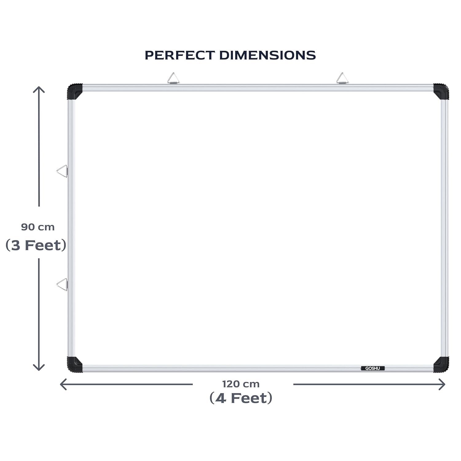 3x4 ft White Board – Large Wall-Mounted