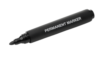 Black Permanent Marker – Big Tip